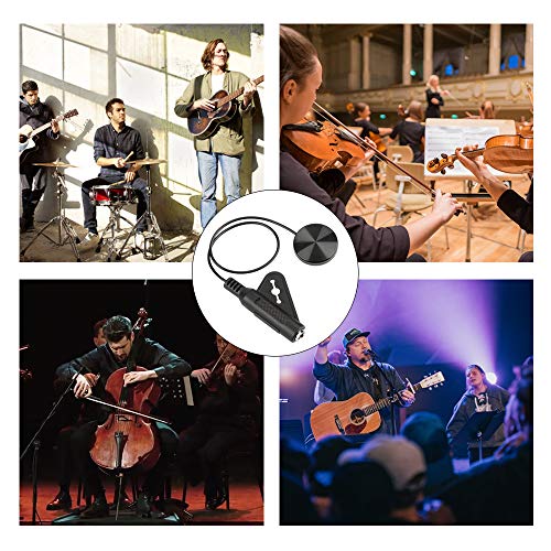 Randon Acoustic Guitar Pickup Piezo Contact Pickup for Guitar Ukulele Violin, Mandolin, Banjo, Cello, Kalimba, Harp.