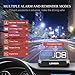 Head-Up Display, LEMSIR Car HUD Speedometer OBD II/EUOBD Interface with Foldable Display Board, Digital HD LED Projector Display Speed MPH Driving Reminder Alarm Light Sensor