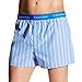 CALVIN KLEIN WHITE LABEL CALZONCILLO PARA CABALLERO COLOR OPTICAL STRIPE CERULEAN SKY TALLA M
