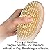 Denavio Dry Brushing Body Brush - Vegan Cellulite Massager and Exfoliating Lymphatic Scrub Brush for Radiant and Smoother Skin