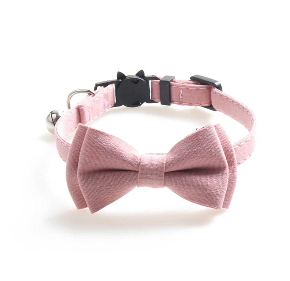 DUORUIMI Cat Collar with Bell Bow Tie Safety Quick Release Adjustable for Pets Kitten — image 1