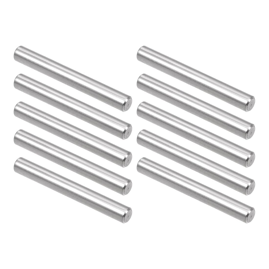 Unifizz 10Pcs 5 x 40mm Dowel Pin 304 Stainless Steel Shelf Pegs Support Shelves Silver Tone