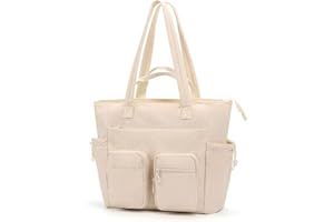 OCHEAL Tote Bag for Women Lightweight Quilted Large Work Bag Puffy Handbag Multi-Compartment Double Handle