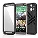 HTC One M8 Case - Poetic HTC One M8 Case [Revolution Series] - [Heavy Duty] [Dual Layer] Complete Protection Hybrid Case with Built-In Screen Protector for HTC One M8 Black (3 Year Manufacturer Warranty From Poetic)