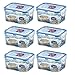 Lock & Lock, Water Tight, Food Container, 15-oz, Pack of 6, Hpl807