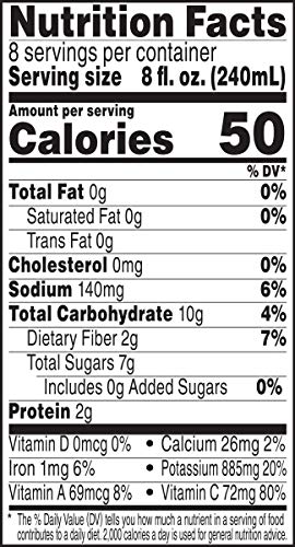 CAMPBELL’S TOMATO JUICE, LOW SODIUM, 64 OUNCE