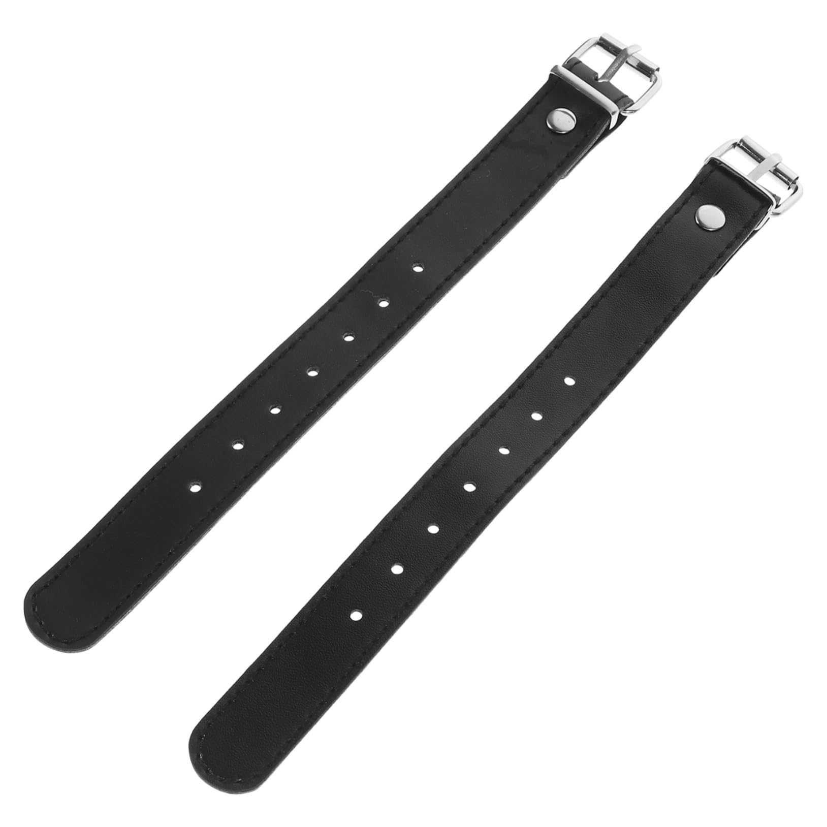 2 Pairs of Adjustable Leather Bike Basket Straps for Children Easy to Install and Remove Durable and Convenient Bike Accessories for Front Baskets