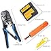 [UPGRADED] CloverTale Network Tool Repair Installation Kit, Ethernet POE LAN Cable Tester Computer Maintenance Coax Crimper Tool for RJ-45/11/12 Cat5/5e with Connector Accessories