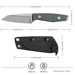 JEABROTHER 14C28N steel fixed blade knife with