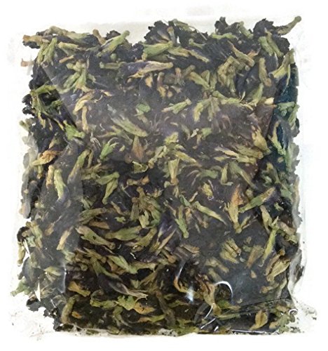 100% Organic Dried Butterfly Pea Flowers Blue Tea Thai Herbals 100 G. From Thailand