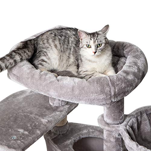 IBUYKE 53" Cat Tree Tower Play Furniture Cat Condo with Sisal