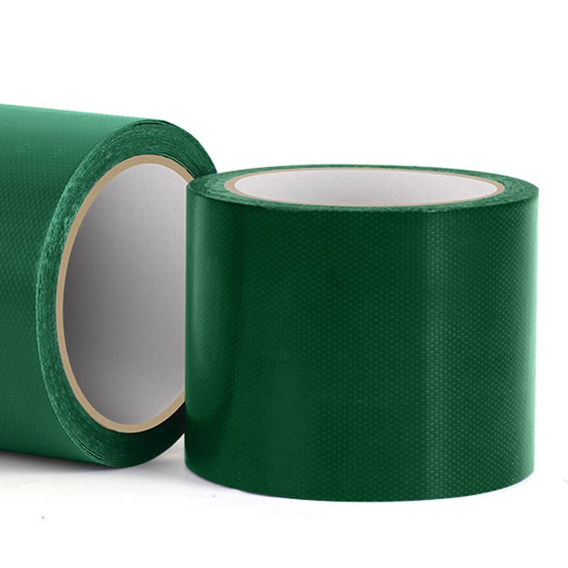 Heavy Duty Duct Tape, 80mm x 5m Tarpaulin PVC Tape for Repairs Industrial Professional Use, Strong Gaffer Tape, Flexible Rainproof Leakage Patch for Craft Personalise Decorate - 1Pack (Green)