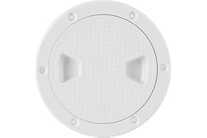 4 Inch Boat Inspection Hatch, Marine Access Hatch ABS Round Access Panel Deck Cover Yacht RV Boat Kayak Canoe Accessories Boa
