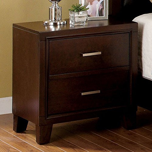 Enrico Brown Cherry Finish Night Stand (848702003710)