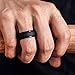 WANTech Silicone Wedding Rings for Men, 6 Pack Silicone Rubber Wedding Bands, Weight Training, Sports, Military, Work, Hunting, Exercise Travel and Outdoors