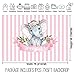 Allenjoy 7x5ft It's a Girl Elephant Backdrop for Baby Shower Princess Newborn Birthday Decoration Pink White Stripes Watercolor Flower Photography Background Photo Booth Studio Props Favors Supplies