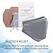 Dr. Hoffmann™ Allergy Mask - Germ & Sick Mask - Anti Dust, Pollution, Pollen & Flu Cough Protection - N95 - Antimicrobial Kills Viruses/Bacteria/Fungi - Earloop - Washable - for Men and Women - Gray