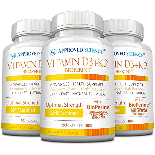 Mua Approved Science Vitamin D3+K2 Supports Optimal Bone Health and