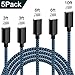 TNSO MFi Certified iPhone Charger Lightning Cable 5 Pack [3/3/6/6/10FT] Extra Long Nylon Braided USB Charging & Syncing Cord Compatible iPhone Xs/Max/XR/X/8/8Plus/7/7Plus/6S/6S Plus/SE/iPad/Nan More