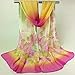 Bestpriceam Women Lady Chiffon Butterfly Print Neck Shawl Scarf Scarves Wrap Stole (Pink New)