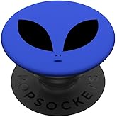 Black Blue Alien PopSockets Adhesive PopGrip