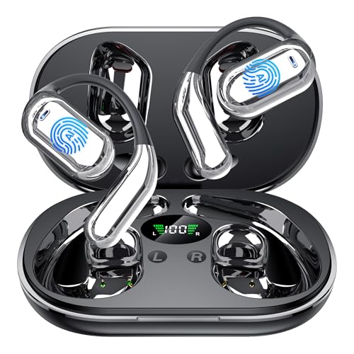 AI Translator Earbuds Real-Time, 3-in-1 Ultra Open Ear Bluetooth Headphone Translator 144 Languages & Accents, with Charging Case for Travel & Learning & Business Negotiation, iOS & Android Compatible