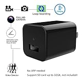 Bysameyee 586sell004 Security Charger Camera, Wireless USB Wall Charger Adapter Cam with Motion Detection, Mini Video Recorder for Home/Office Surveillance