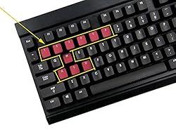HUYUN 1set FPS Backlit Key Caps Replacement for