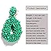 BEST LADY Statement Beaded Hoop Earrings - Fashion Bohemian Handmade Whimsical Drop Earrings for Women Jewelry, Idear Gifts for Mom, Sisters and Friends (Green)