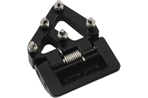 POWERMOTOR Motorcycle Folding Rear Brake Pedal Step Tip Plate,Dirt Bike CNC Rear Brake Pedal Plate For 125-501 TE/TE i/FE/TX/FX/TC/FC GasGasEX/EC/MC 125-500XC/XCF/XCW/SX/SXF/EXC/EXCF/TPi/6D 17-22(Black)