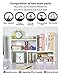 PAG Desk Organizer Desktop Shelf Adjustable Countertop Bookshelf Small Table Shelves Book Organizer Office Organization for Desk, White