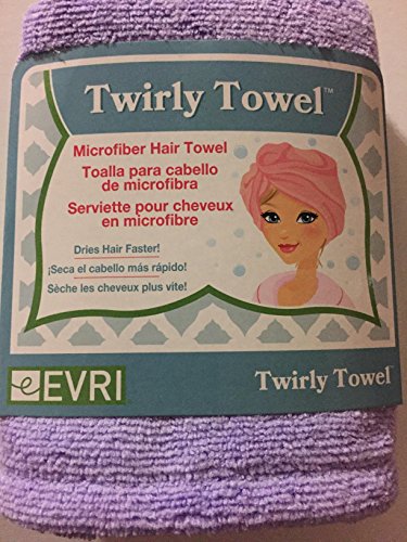 EvriholderTwirly Towel, Microfiber Hair Towel, Colors May Vary, Shower, Bath, Haircare, Bathroom Accessories, Home and Beauty