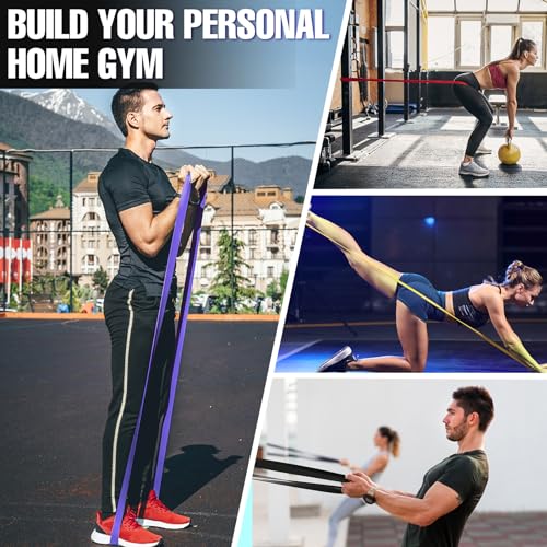 WuGU Elastic Band for Bodybuilding, Resistance Levels in Elastic Bands for Musculation, Fitness Bands Elastic Bands for Sports, Pilates, Yoga