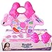 Little Girls Princess Dress-up Real Makeup Kit Pink Bow-shape Vanity Case #Water-washable, Portable, Safe CE Approved Ideal for Children Age 5+