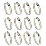 ABN Hose Clamp 12-Pack, 1-3/4” inch, Zinc