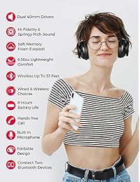 Mpow audífonos con Bluetooth S Negro