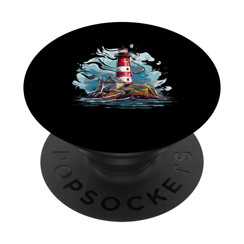 Lighthouse for a Seafarer Sea Vacationer PopSockets Swappable PopGrip