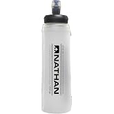 Nathan Soft Flask with Bite Top, Collapsible Running Water Bottle for Hydration, Flexible Soft Flask, 14 oz