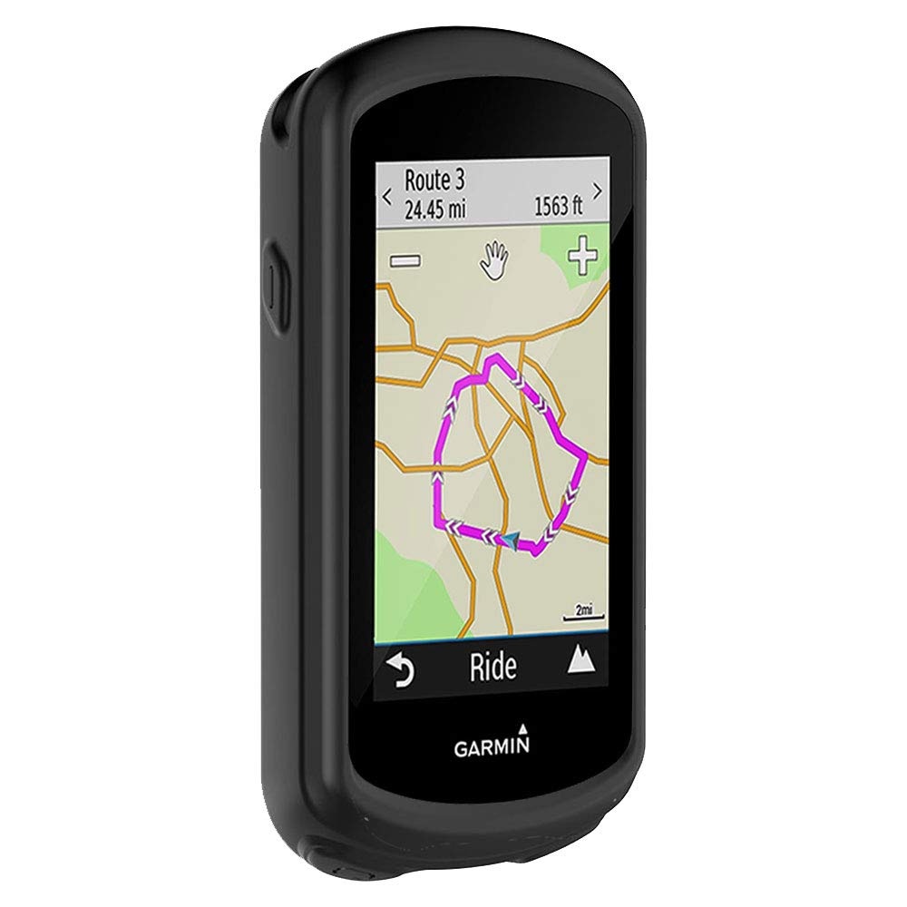 subtel Silicone Case Compatible for Garmin Edge 1030 / Edge 1030 Plus Cover - Protective Bumper Shell Skin Shockproof Rubber Housing for GPS SatNav Sat Nav Navi - Black