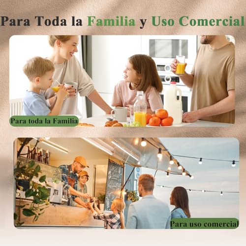 VRATOPBRAND Licuadora Profesional, Licuadora Autolimpiable con Vaso de 2L Apta para Lavavajillas, 10 Velocidades Ajustables, 6 Funciones (Modelo 107 de 1400W)