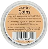 Gustaf's Dutch Licorice Coins,  6 Plastic containers - 7-Ounce each