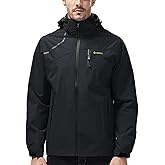 Mens Lightweight Waterproof Jacket Windproof Rain Hooded jackets for Running Hiking Cycling Travel M-7XL