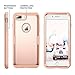 iPhone 8 Plus Case, iPhone 7 Plus Case, YOUMAKER Rose Gold Full Body Heavy Duty Protection Shockproof Case Cover for Apple iPhone 8 Plus 2017/iPhone 7 Plus 5.5 inch Without Screen Protector (RG/Pink)