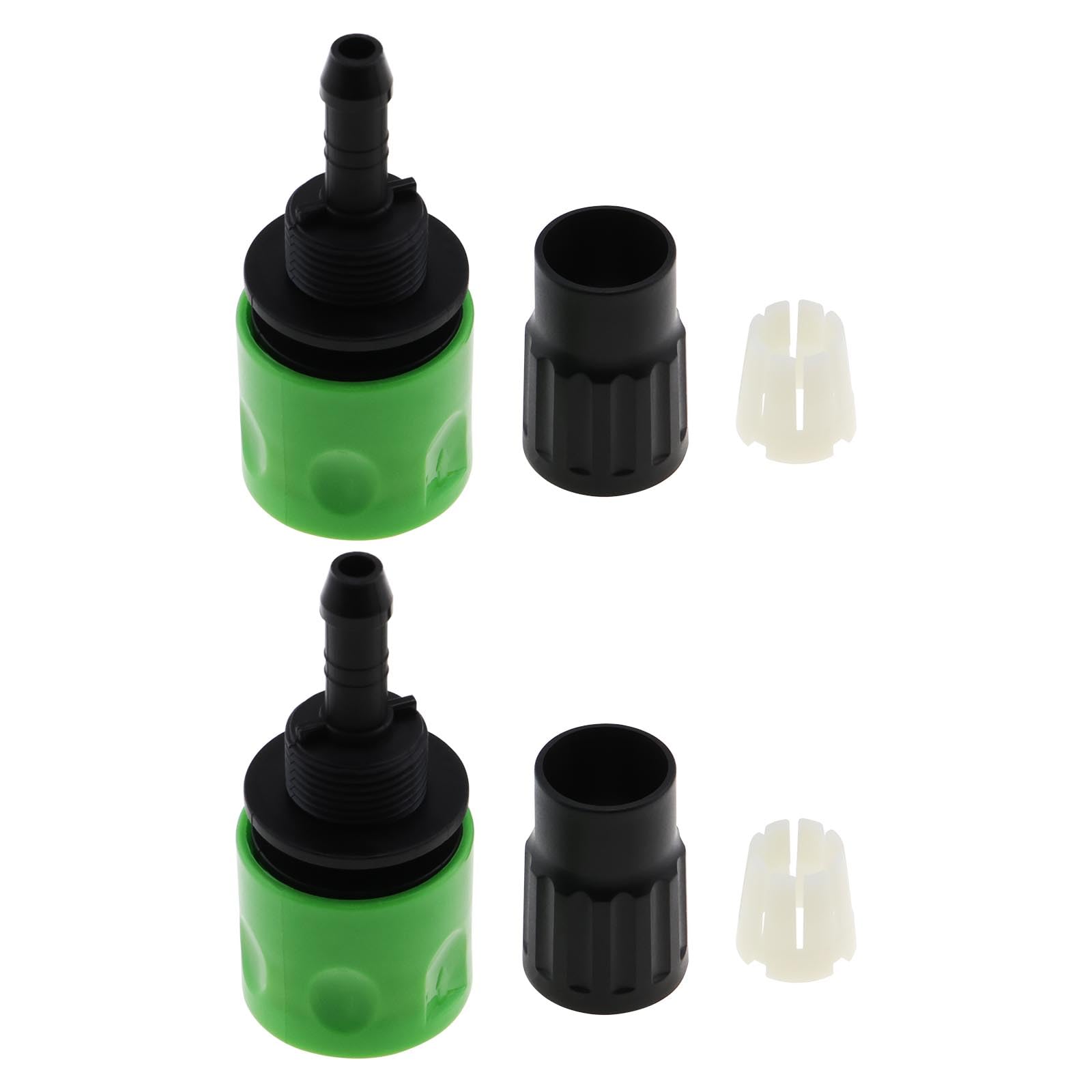 The Lord of the Tools 2Sets Garden Hose Tap Quick Connector Hose Pipe Fittings Replacement Kit for Expanding Hoses Adaptor Pipe Fitting Green