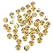EBOOT Pack of 50 Tie Tacks Blank Pins with Clutch Back (Gold)