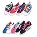 Talent Fashion Kids/Adults Tieless Elastic Silicone No Tie Shoelaces, Waterproof Rubber Flat Running Shoe Laces for Sneakers Board Shoes Casual Shoes and Boots, Black
