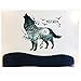 Mexidi Wolf Moon Wall Decal Sticker Art Decor Decal Home Living Room Bedroom Office Corp Mural
