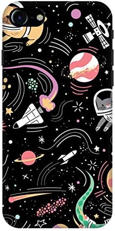 Covertoon All Side Designer Printed Hard Plastic Back Cover iPhone 8; Fun Space_324