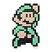 PDP Pixel Pals Nintendo Super Mario 3 Luigi Collectible Lighted Figure, 878-032-NA-LM3