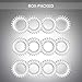Spiral Hair Ties, Coil Hair Ties, Hair Ties No Crease, Hair Ties, Phone Cord Hair Ties - 12 Pack, Transparent